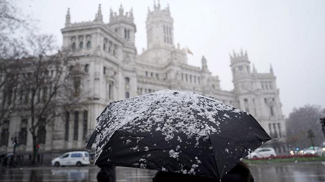 Nieve en Madrid