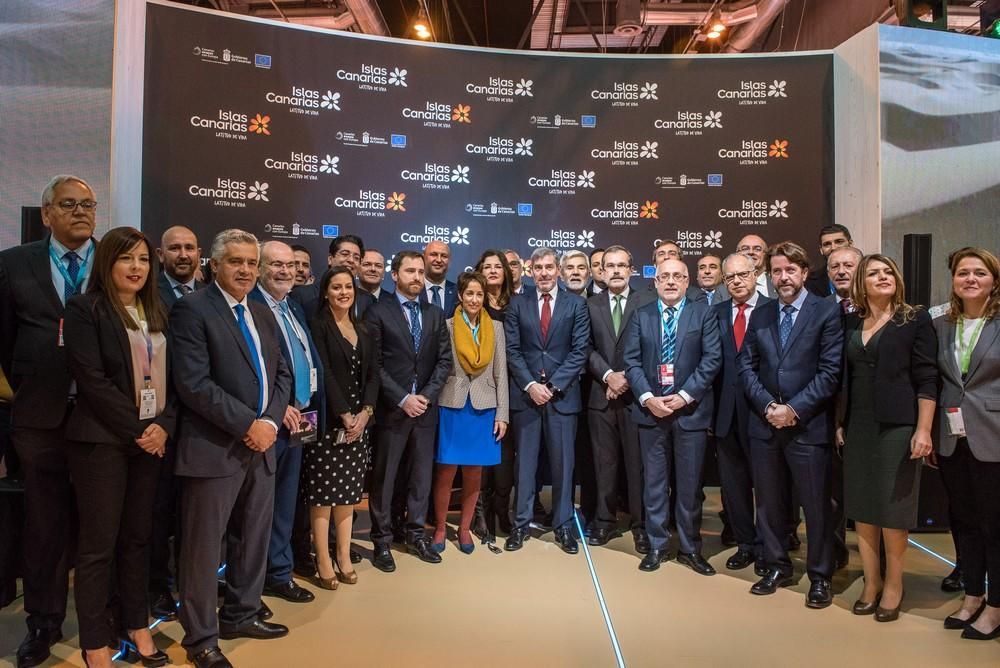 Inauguración del Pabellón de Canarias en la Feria Internacional de Turismo FITUR 2019.