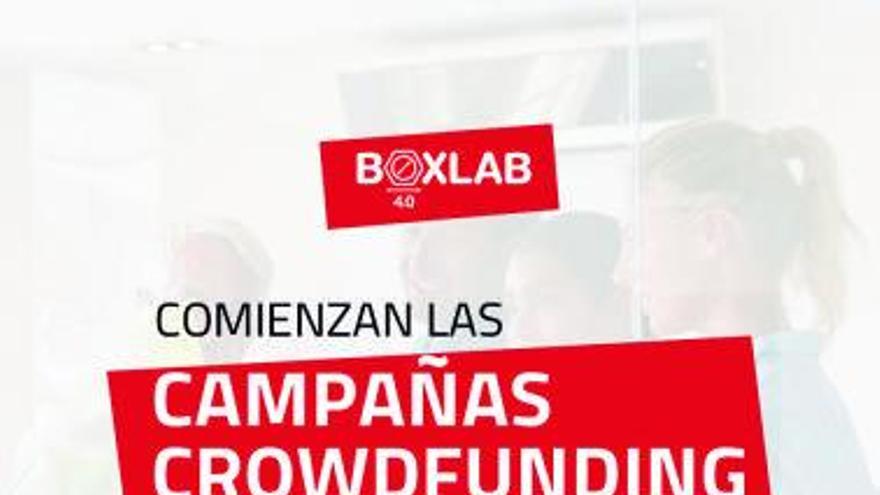 BOXLAB 4.0 impulsa siete proyectos a través del ‘crowdfunding’