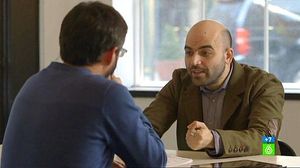 Roberto Saviano, amb Jordi Évole a Nova York (‘Salvados’).