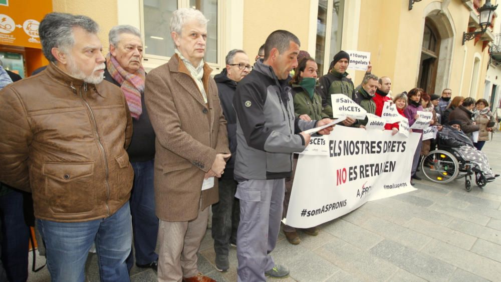 Protesta de les entitats socials a Blanes