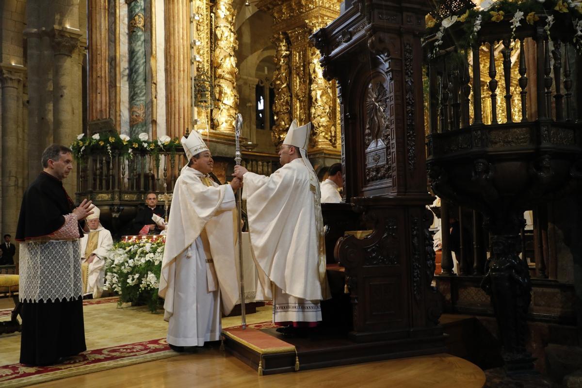 Ceremonia de toma de posesión del nuevo arzobispo de Santiago, Francisco José Prieto