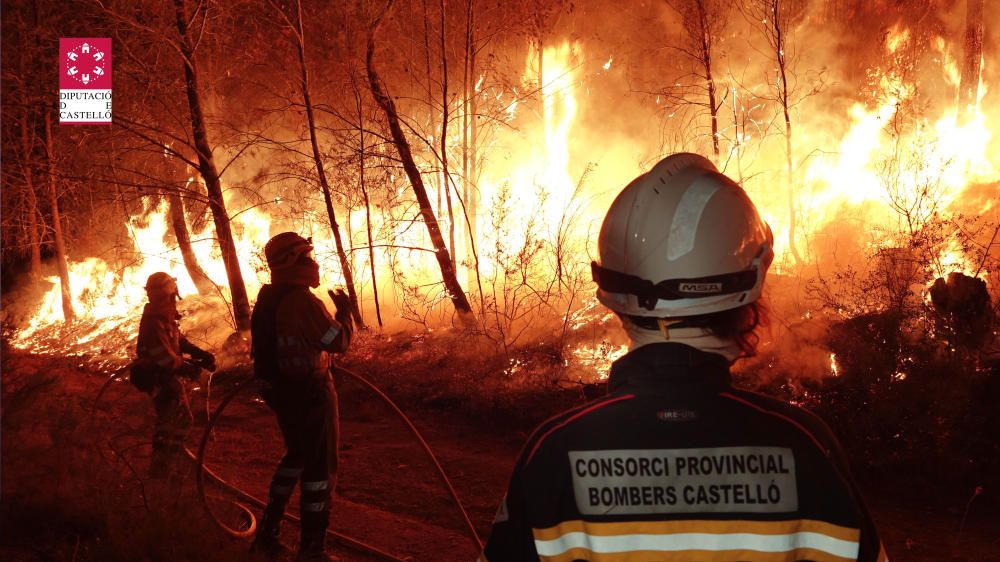 Incendio forestal en Artana