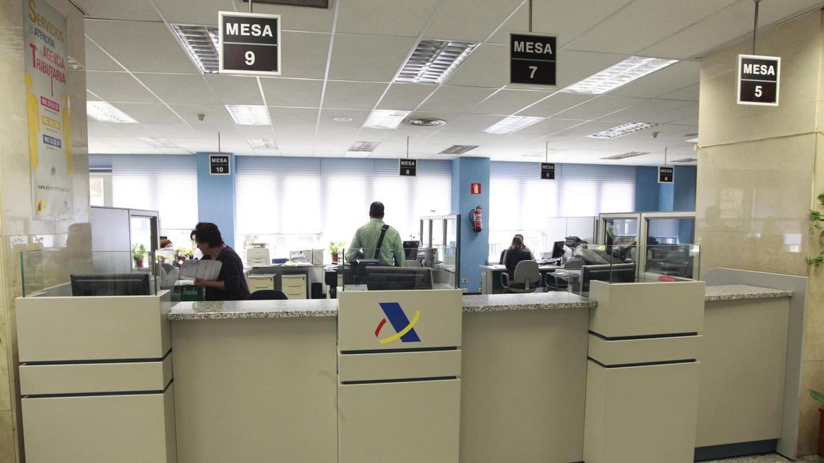 Imagen de una oficina de la Agencia Tributaria.