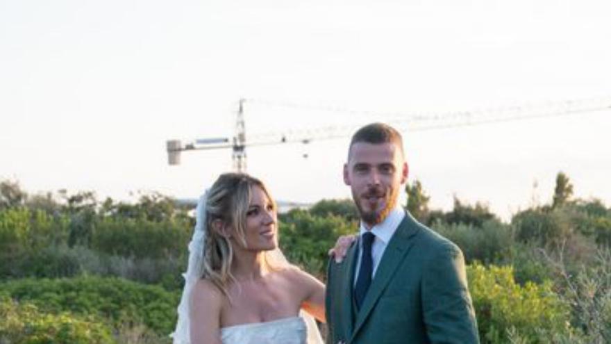 Edurne y De Gea.  | // ÓSCAR ORTIZ