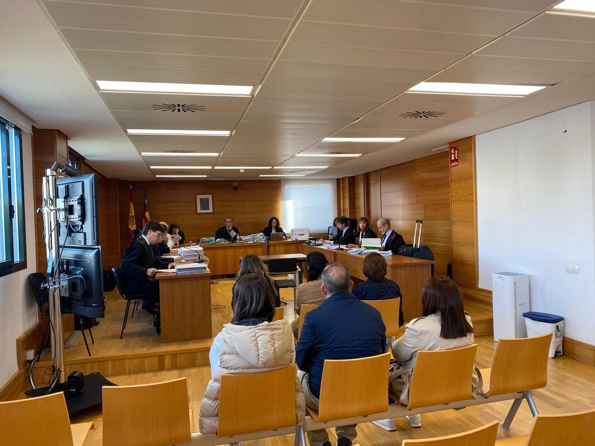 La sexta jornada del juicio, este lunes en la Audiencia Provincial.