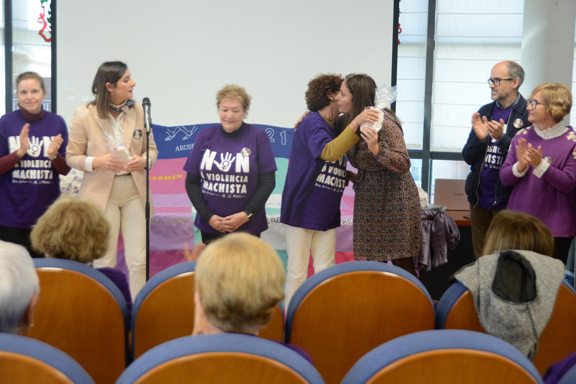 La celebración del Día Internacional contra las Violencias Machistas en Moaña