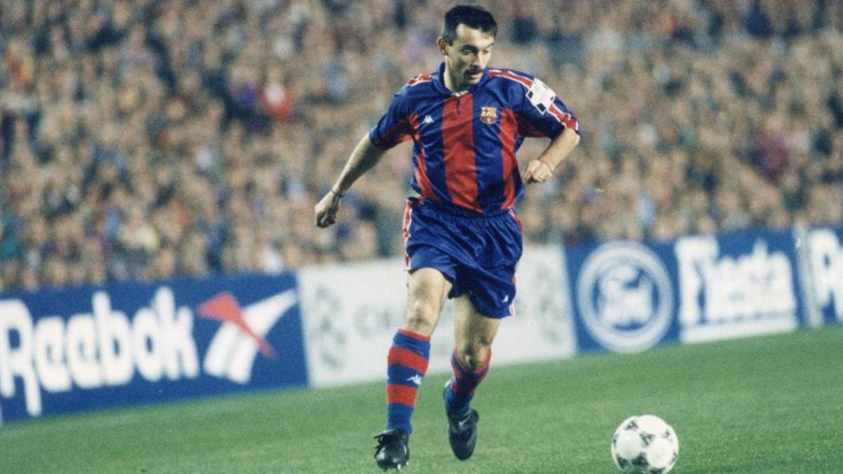 Sánchez Jara, en un partido en el Camp Nou, en 1994