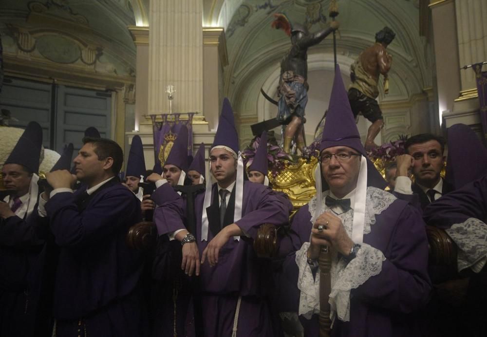 Murcia se queda sin la procesión de los 'salzillos' por la lluvia