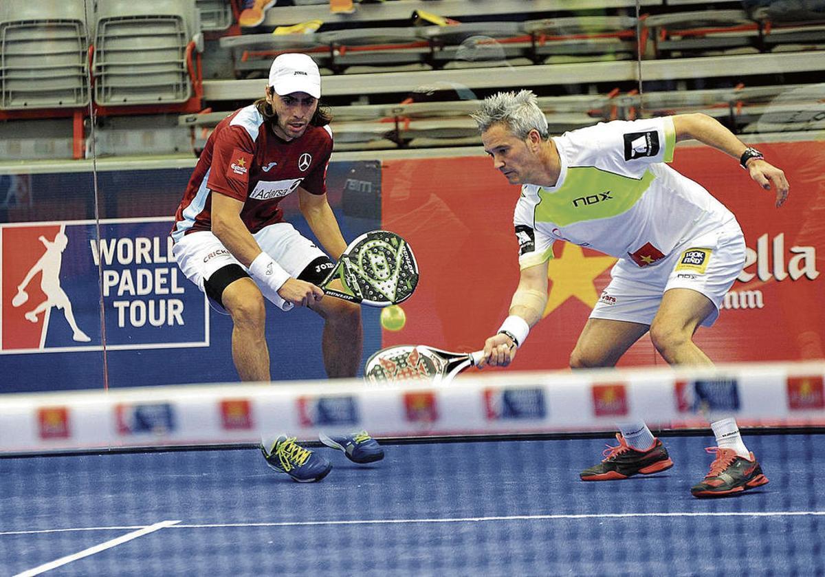 Un partido del circuito mundial de pádel disputado en Gijón hace cuatro años.