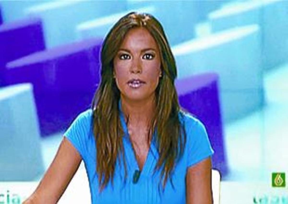 Cristina Saavedra, a ’La Sexta Noticias’ ahir al migdia.