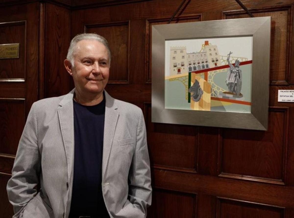 El pintor gijonés M. Mario expone en el Antiguo Instituto