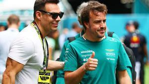 Alonso, este fin de semana en el paddock de Miami