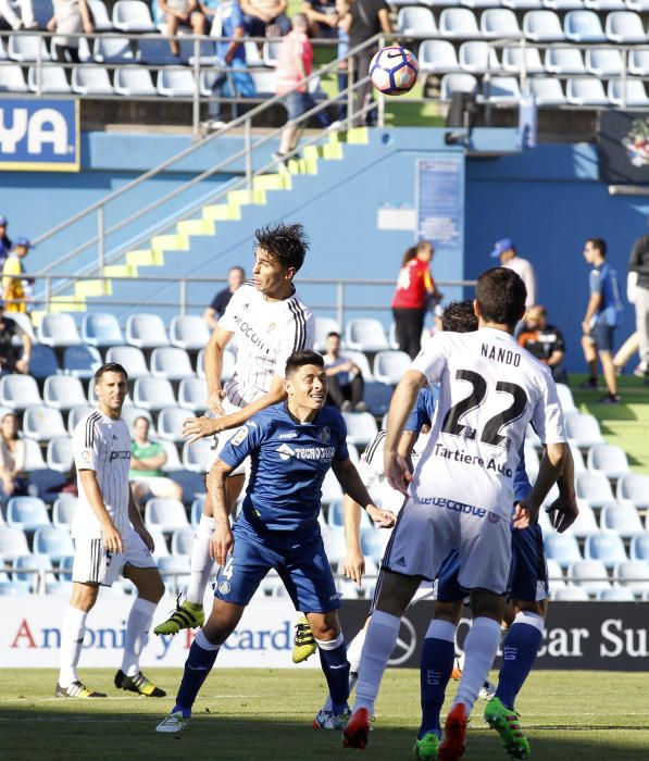 El partido entre el Getafe y el Real Oviedo, en imágenes