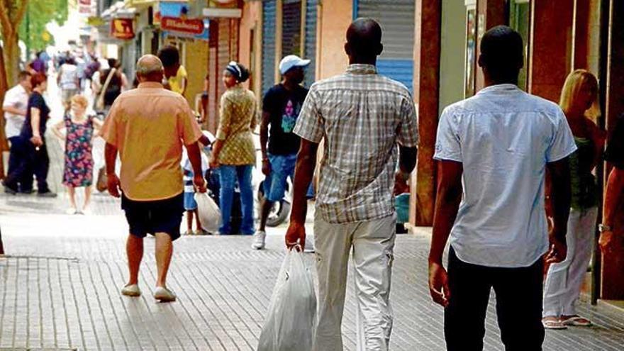 La calle Indalecio Prieto de Palma, donde se produjo la agresión.