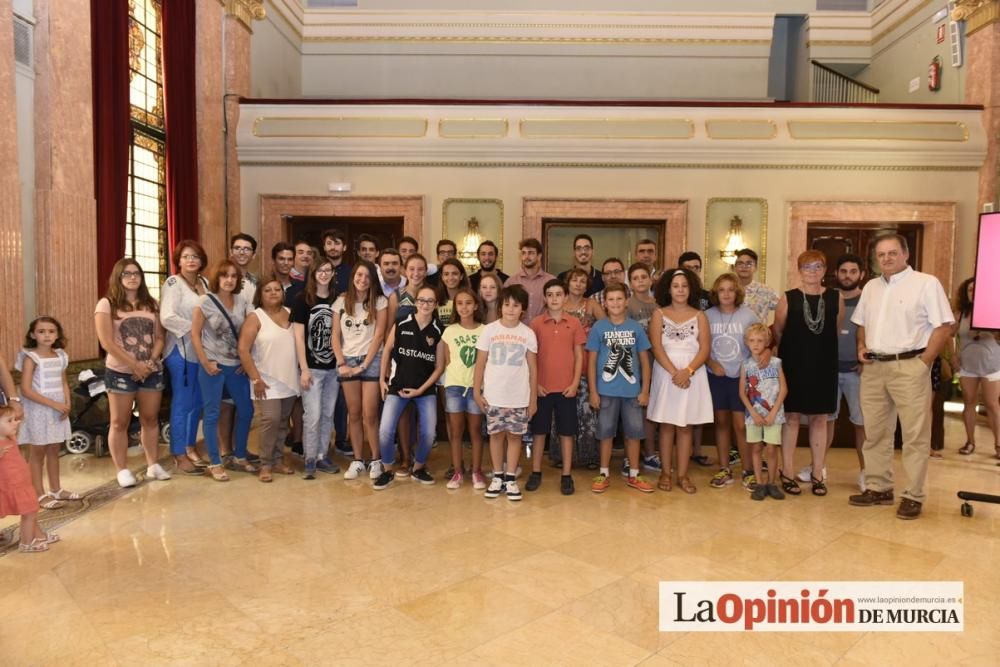 Recepción a Laura Gil en el Ayuntamiento de Murcia