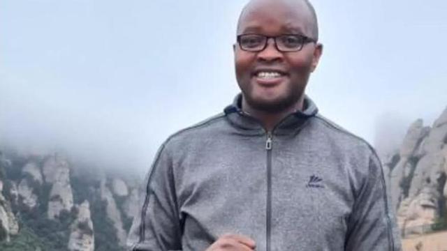 El rector de Camprodon, Joan de Déu Ndizeye, en una visita a Montserrat