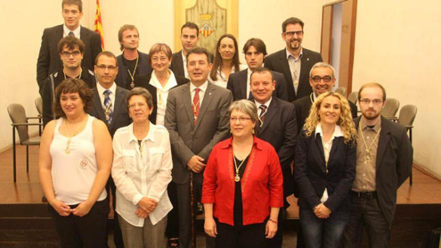 Els regidors que formaran part del proper govern de Banyoles, després del ple.