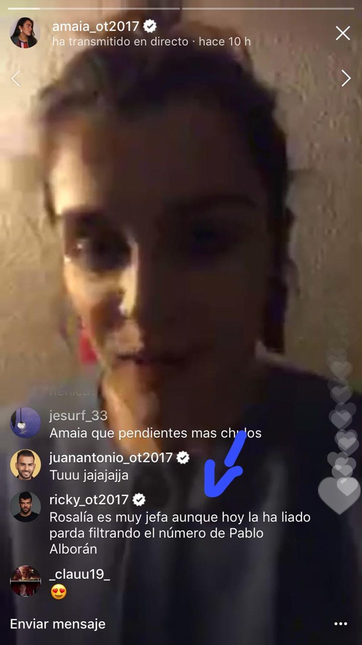 Amaia de OT en directo
