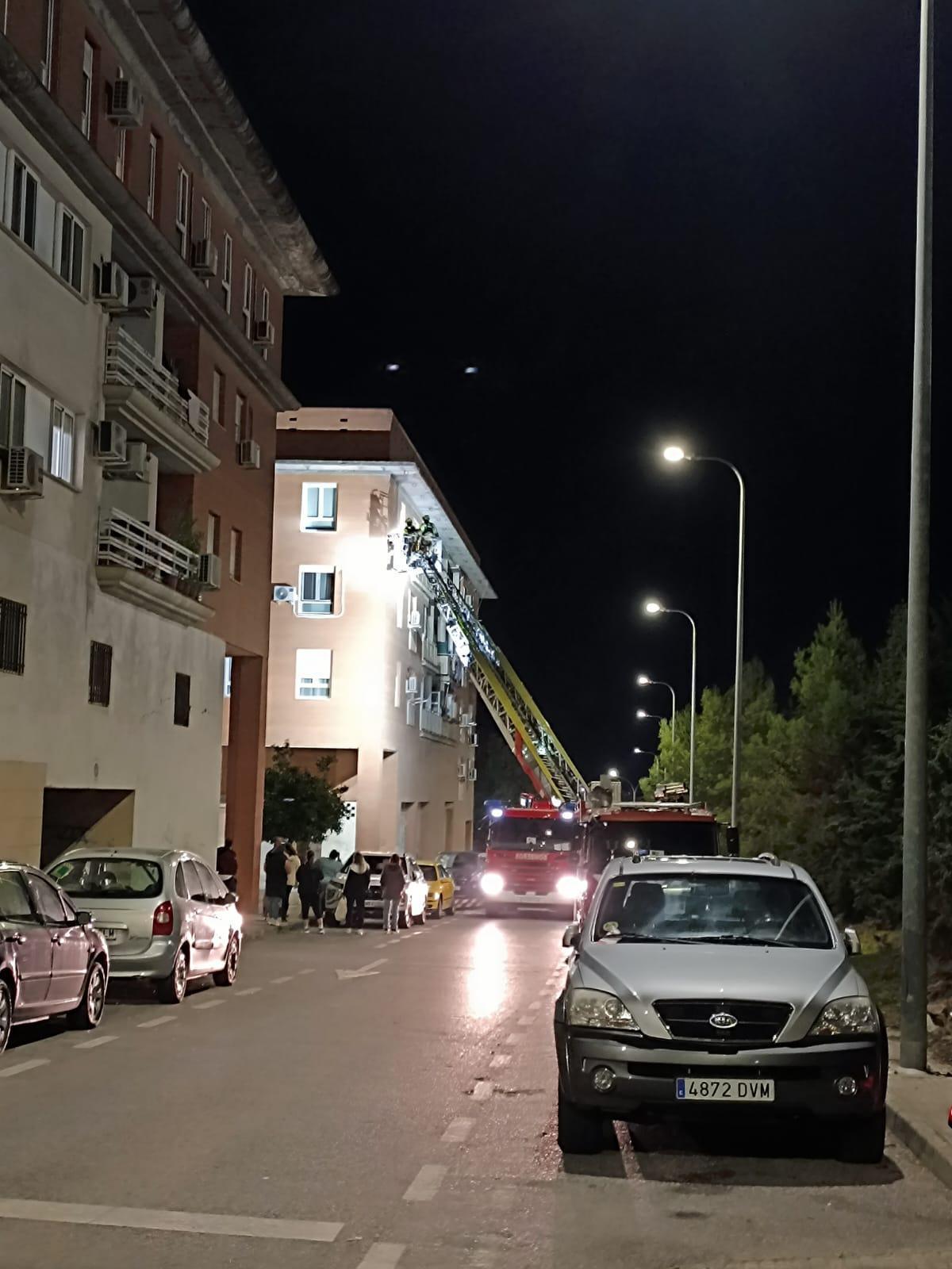 Otra imagen de la intervención en la calle Bartolomé José Gallardo.