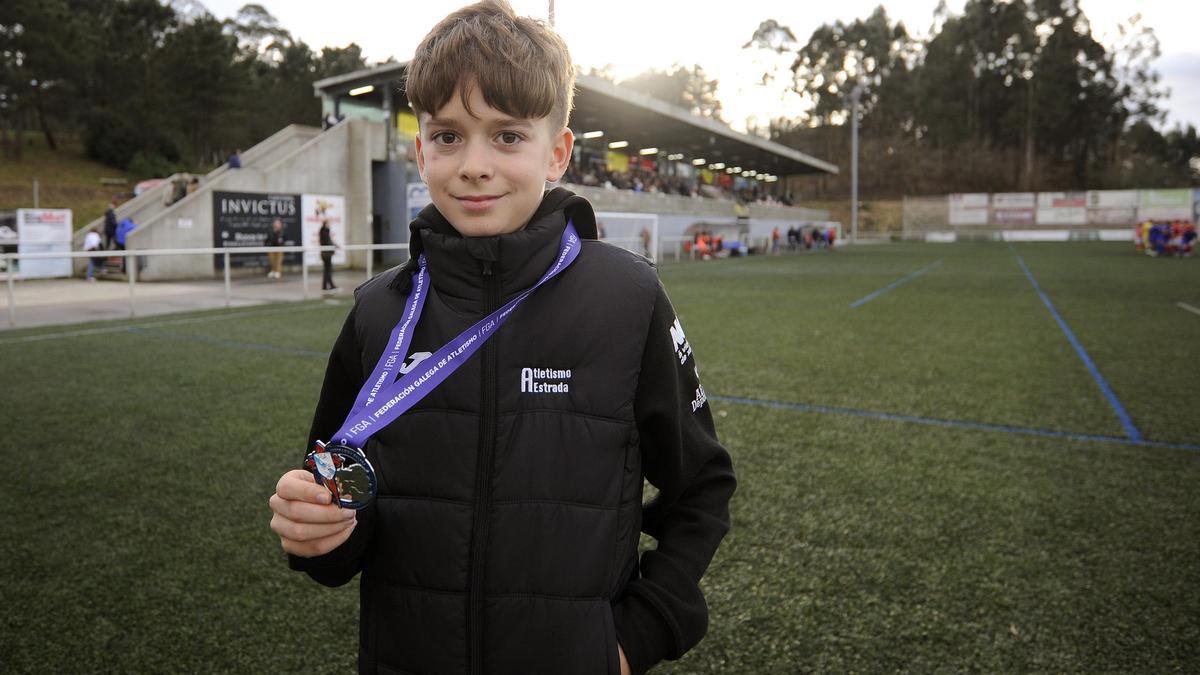 Nico Lorenzo repitió como subcampeón gallego.