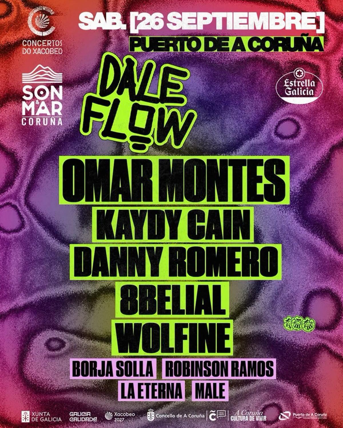 Cardel del festival Dale Flow