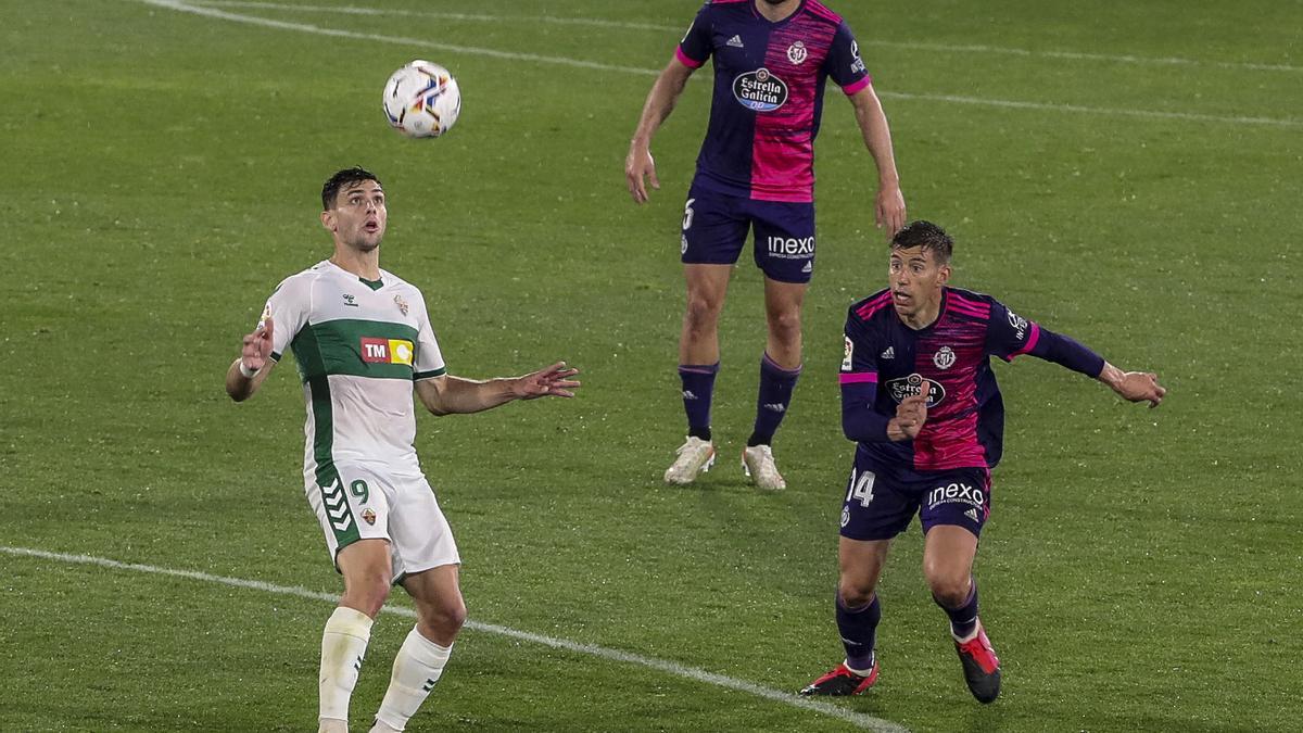 El último Elche-Valladolid disputado en el Martínez Valero