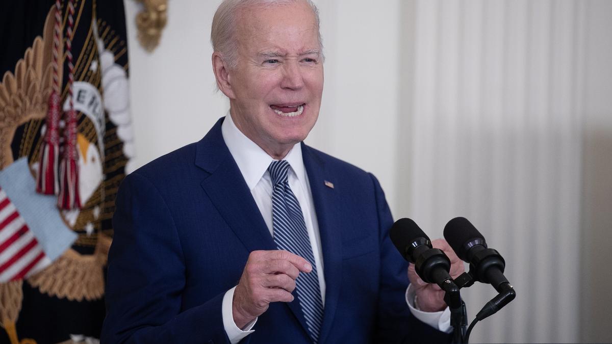 El presidente de EEUU, Joe Biden, durante una comparecencia en la Casa Blanca, este lunes.