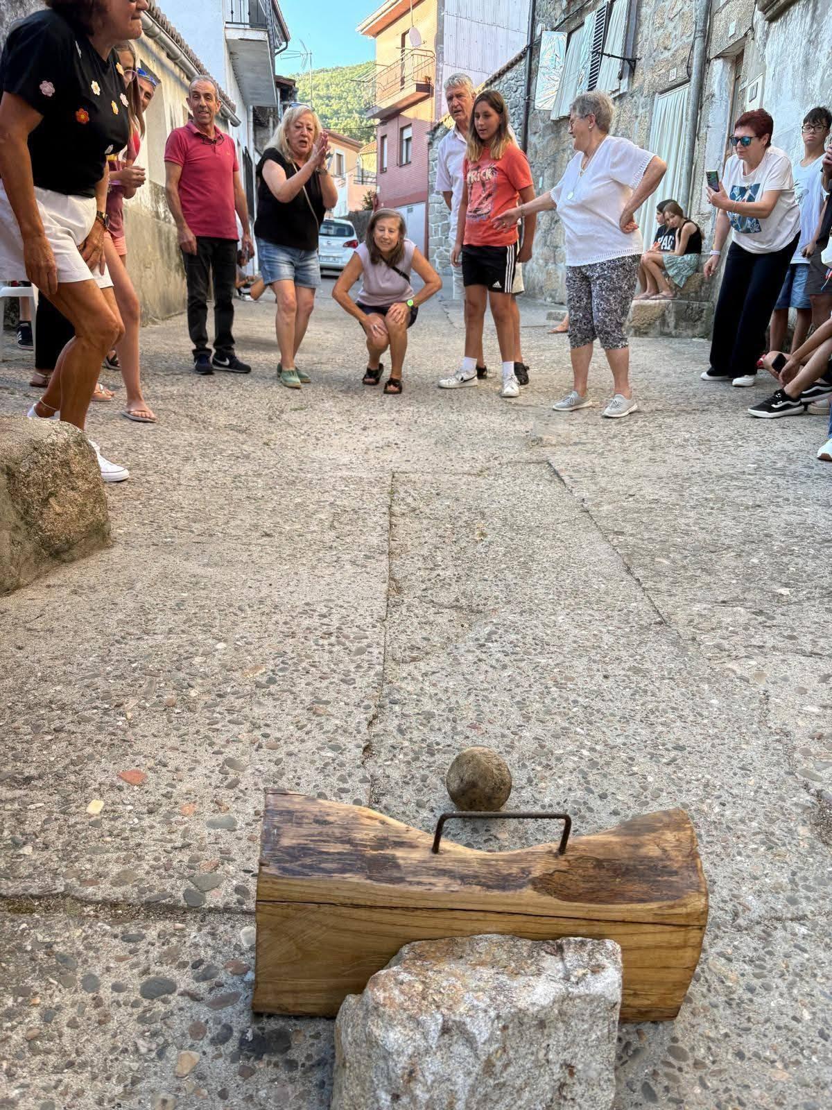 Villamiel en pleno juego.