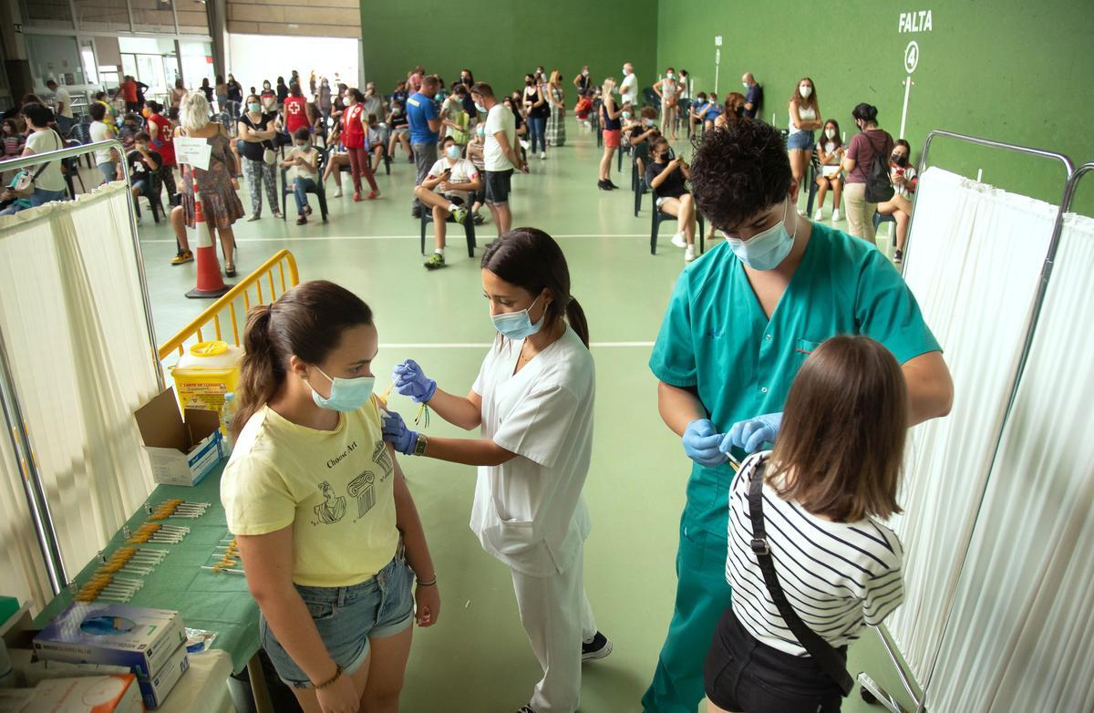 Vacunación de la población de entre 12 y 17 años en Ciudad Rodrigo (Salamanca)