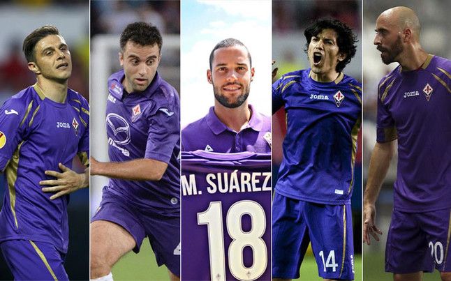 Jugadores de la fiorentina