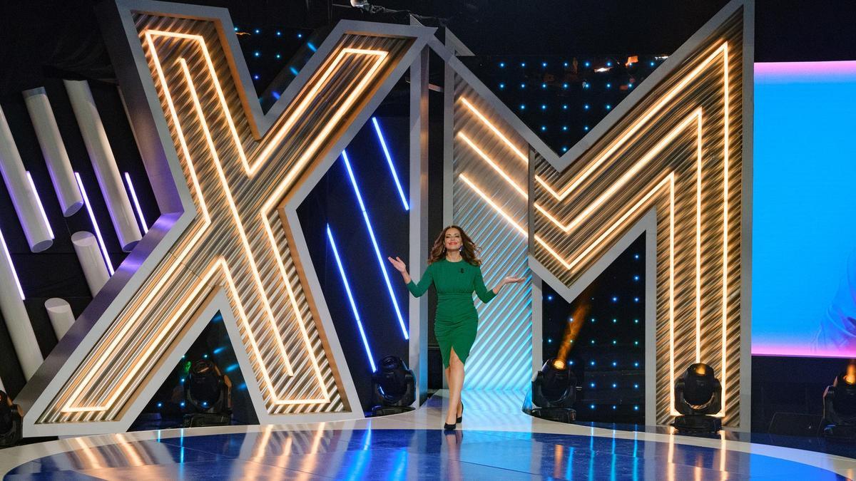 A presentadora de ‘Xente Marabillosa’, Lucía Rodríguez, no estudio do programa