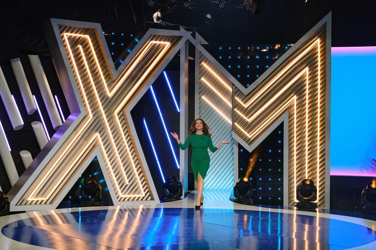 A presentadora de ‘Xente Marabillosa’, Lucía Rodríguez, no estudio do programa