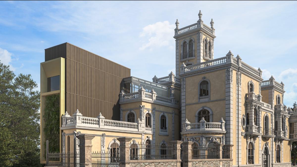 Recreación de cómo quedará el palacio de Balsera