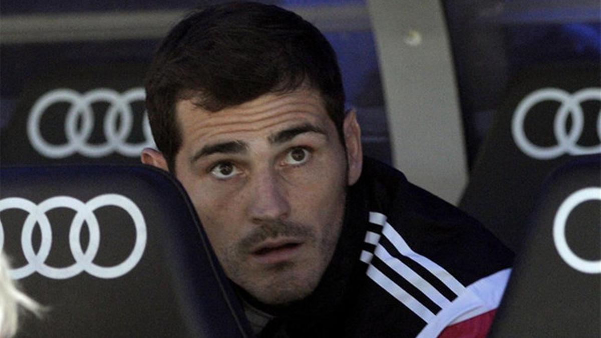 Casillas no entrenó con los suplentes al acabar el partido