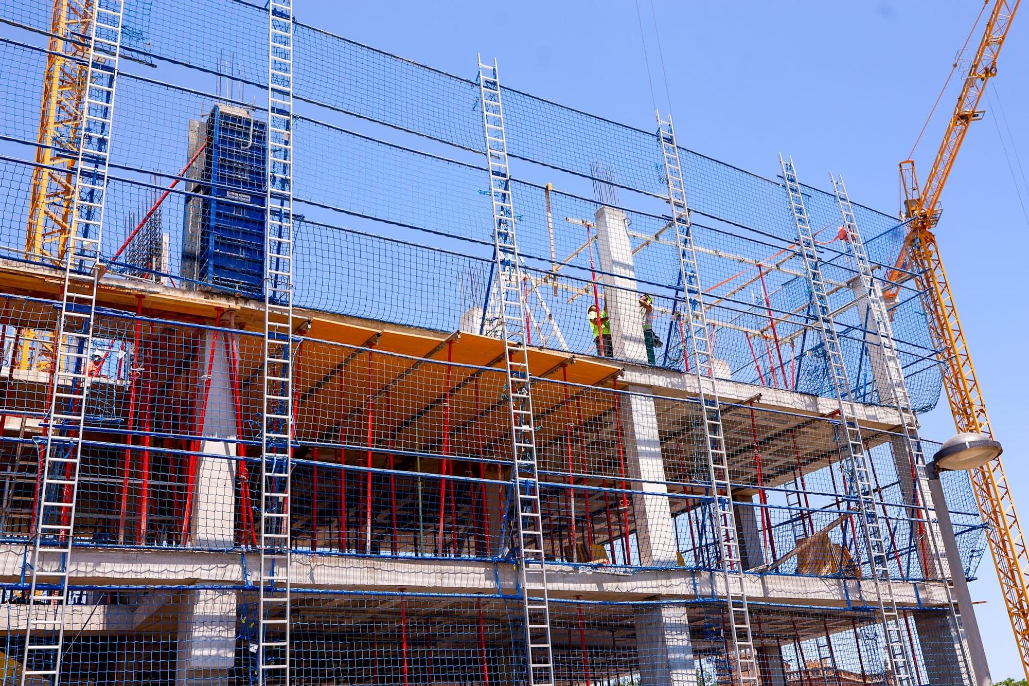 Así van las obras de la residencia de estudiantes en Tarongers