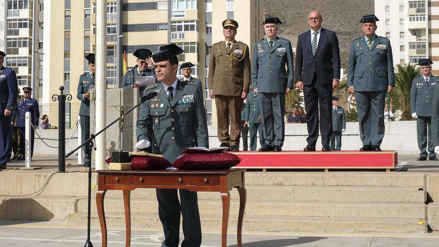 Toma de posesión de Javier Peña de Haro como coronel jefe de la Comandancia de la Guardia Civil de Las Palmas