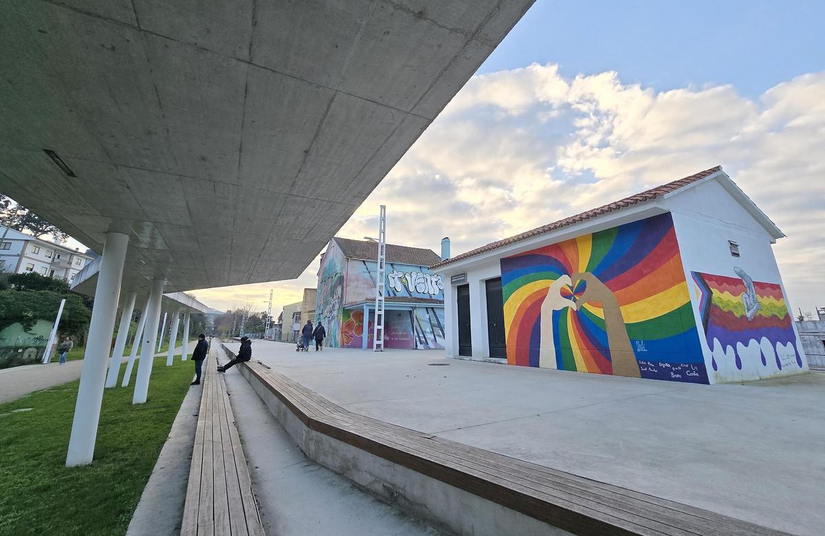 La antigua estación de Chapela, en la vía verde, será el escenario de la fiesta infantil.