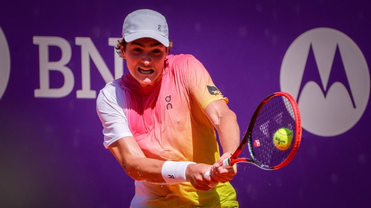 Joao Fonseca, durante un partido en Buenos Aires