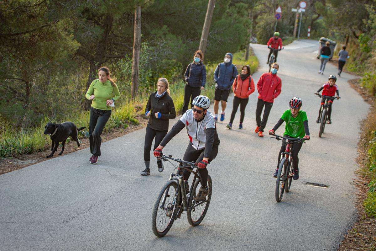 El paseo de las Aigües, en diciembre de 2020