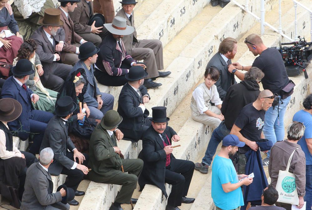 Este martes continúa el rodaje de ''Genius'' en la plaza de toros de La Malagueta