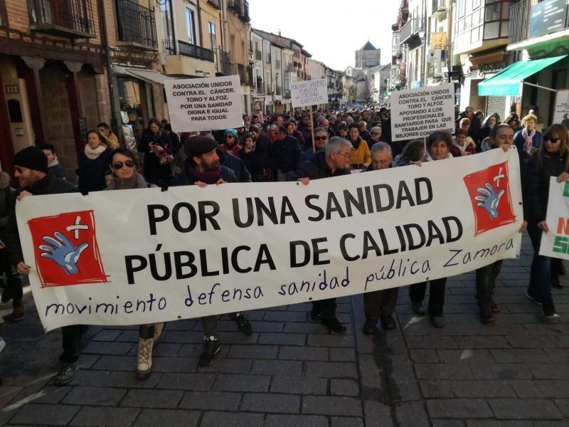 Manifestación en defensa de la Sanidad en Toro