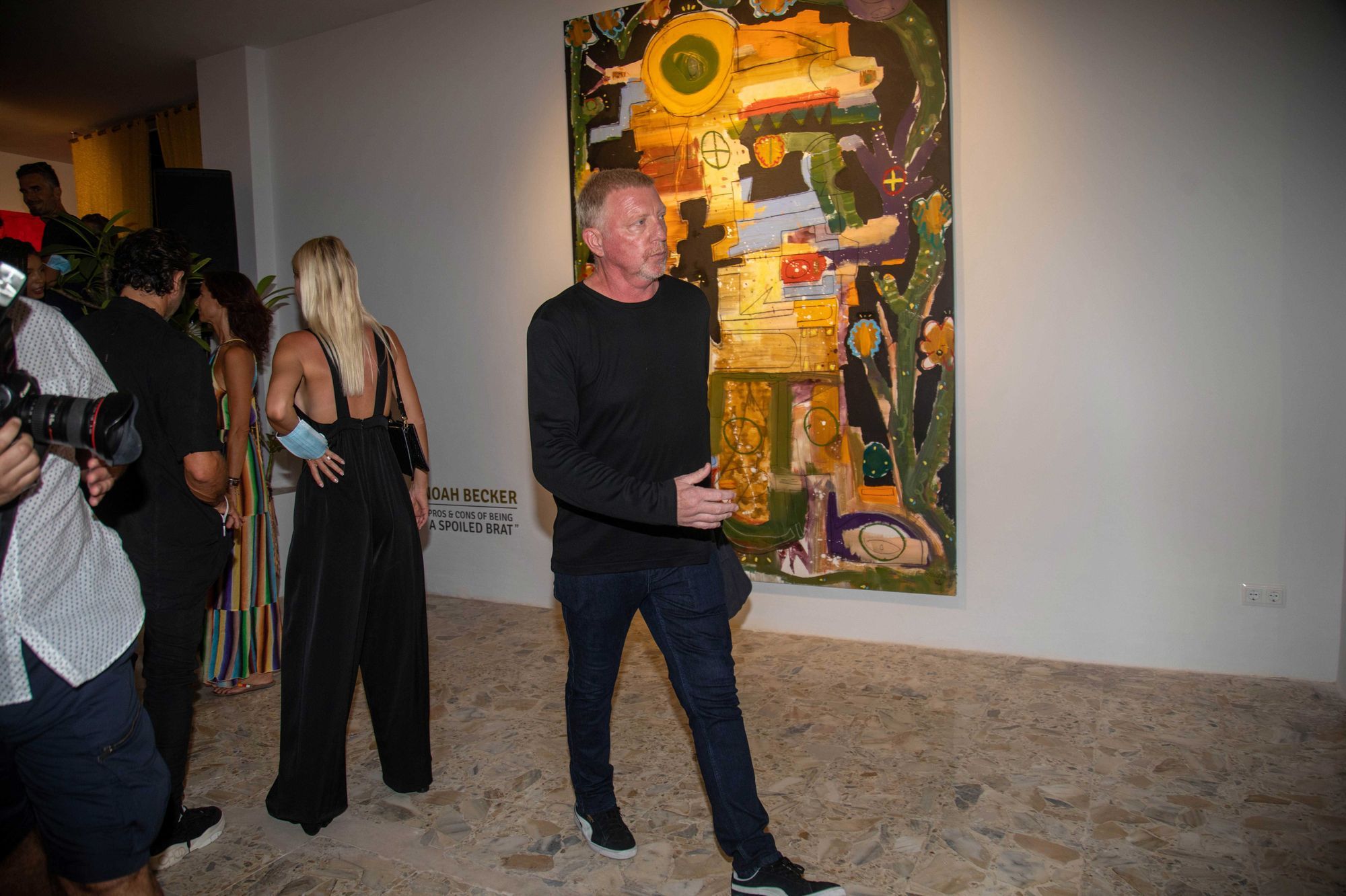 Boris Becker bei der Ausstellungseröffnung von Noah Becker in Palma de Mallorca