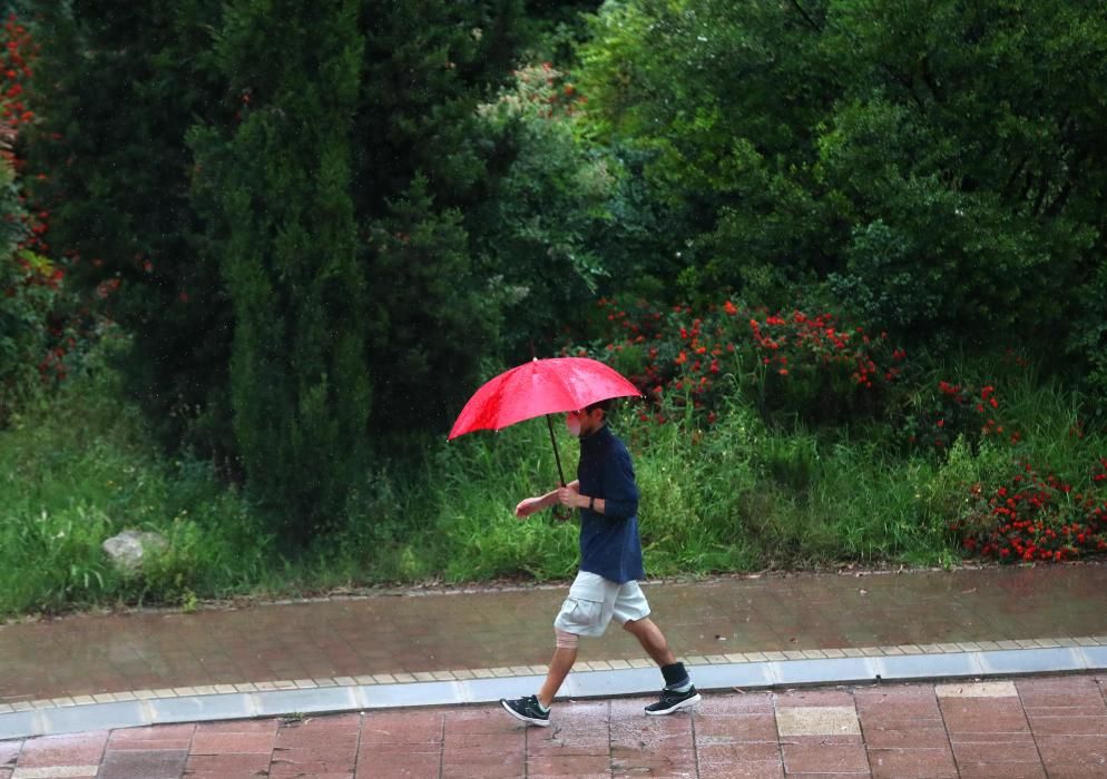 Lluvia en València.