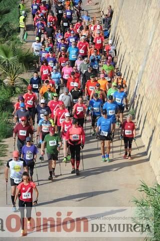 Marcha Nórdica en la mota del río Segura