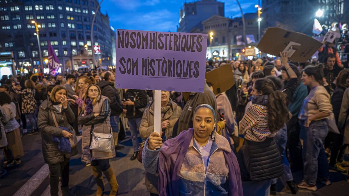 Manifestación del 8M en Barcelona