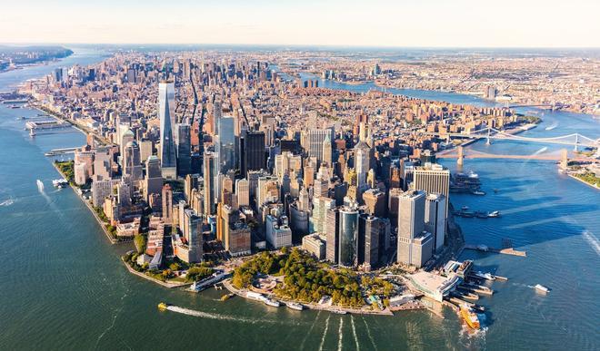Vista aérea Manhattan Nueva York Guía Level