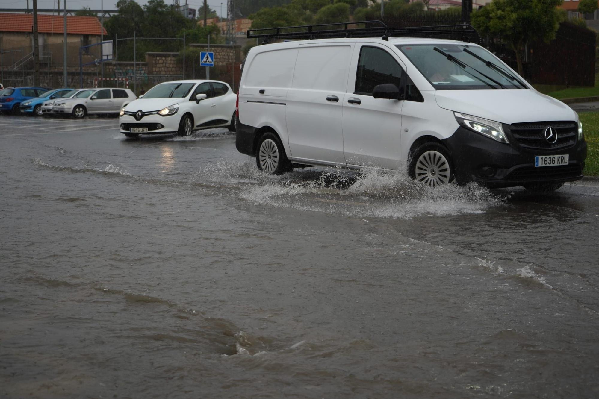 Inundaciones por la tormenta en Zamora
