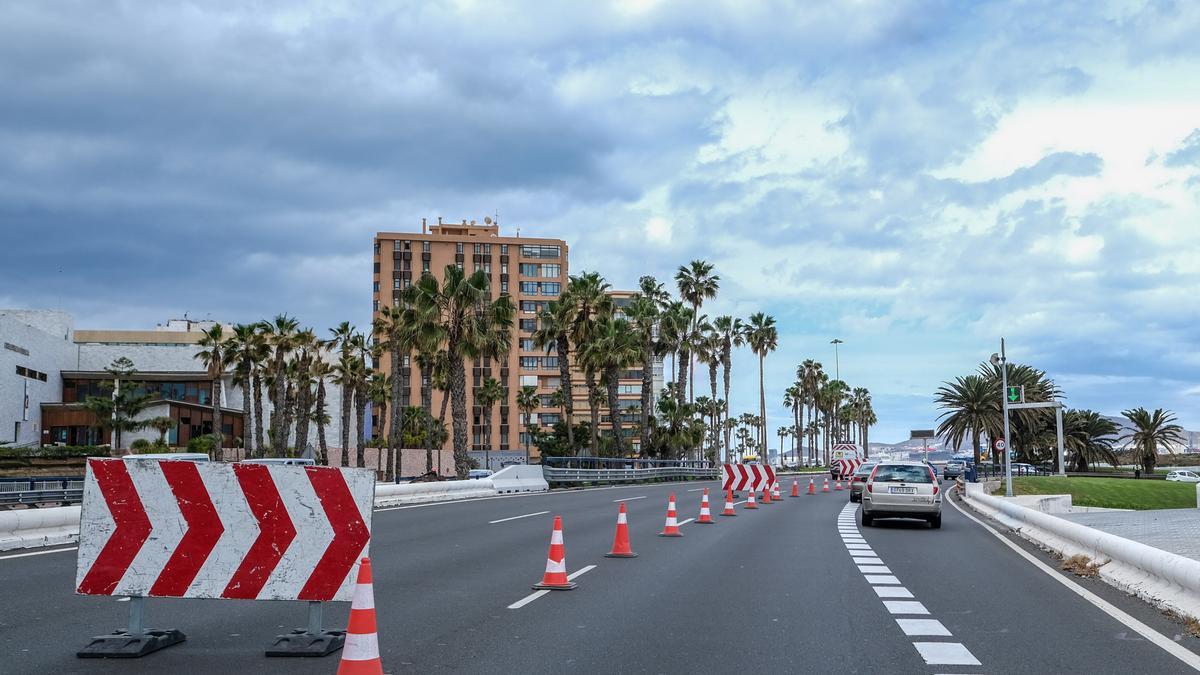 Cierre en sentido norte de la Avenida Marítima