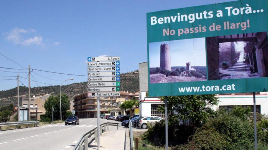 Municipi de Torà que, juntament amb Biosca, reclama canviar de comarca i ser del Solsonès